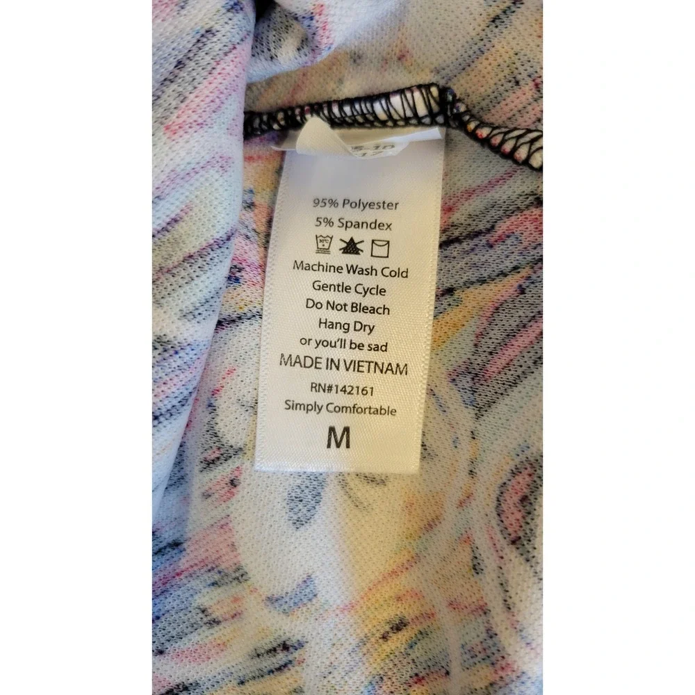 LuLaRoe Disney Cassie Pencil Skirt Mickey Mouse Paintbrush Doodle Multi Color M